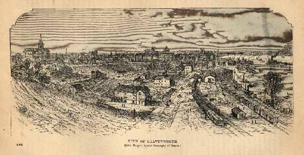 VIEW OF LEAVENWORTH from harpers special geography of kamsas